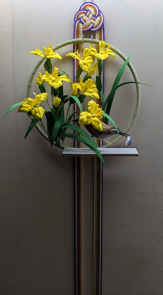 5月 菖蒲に水鶏