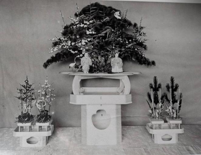 京都で誂えられた婚礼用具の写真 海老盛・鴨盛(えびもり・かももり)